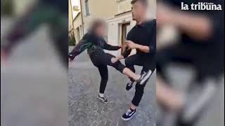 Treviso rissa tra ragazzi in piazzetta Lombardi ecco le immagini [upl. by Ikaz827]