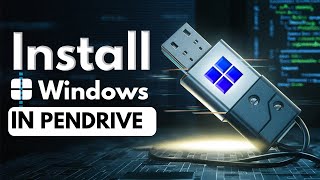 How to install Windows 10 or 11 in PenDrive Using WintoUSB  How to Create LIVE Windows 10 USB [upl. by Ahsitniuq]