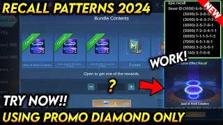 DRAW TRICK NEW PATTERN TO GET EPIC RECALL SEAL OF ANVIL CRAWLERS 1 DIAMOND  MLBB [upl. by Gorton]