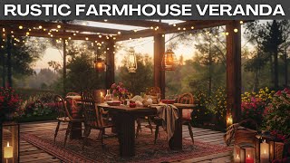 Rustic Farmhouse Veranda Design Ideas  Porch Rustic Farmhouse Aesthetic Inspiration [upl. by Casanova]