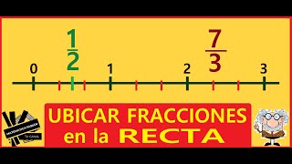 UBICAR FRACCIONES con DIFERENTE DENOMINADOR en la RECTA NUMÉRICA paso a paso [upl. by Atilol]