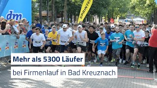 Teilnehmerrekord beim Kreuznacher Firmenlauf [upl. by Julian]