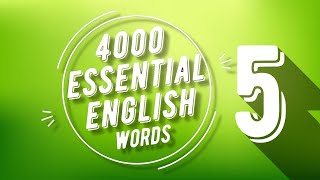 4000 English Word Book 1 Unit 27 ׀ Improve your English Vocabulary with native speakers [upl. by Laurena840]