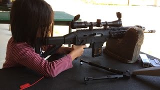 Silhouette shooting with Sig 522 SWAT [upl. by Yllen191]