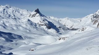 Musique relaxante montagne sous la neige  Magnifiques paysages hivervue par drone zenrelaxation [upl. by Macdougall]