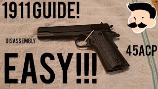 1911 DisassemblyReassembly VERY EASY GUIDE Tisas 1911 45 ACP [upl. by Booze]