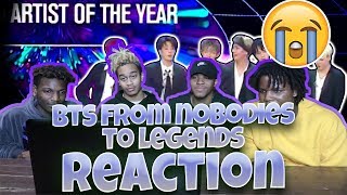 BTS  FROM NOBODIES TO LEGENDS 2013  DEC 2017  REACTION  CreatingArmys [upl. by Hsac]