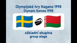 OH Nagano 1998 lední hokej SWEBLS základní skupina [upl. by Izy]