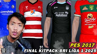 PES 2017 BRI LIGA 1 FINAL KITPACK 20242025  PES 2017 PC GAMEPLAY INDONESIA [upl. by Skiest]