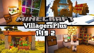 VILLAGERSPLUS MOD  MINECRAFT 1192 MOD SHOWCASE [upl. by Eigroeg952]