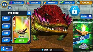 Eryops max feed out Jurassic world the game [upl. by Aeel870]