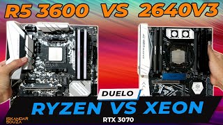 Um Duelo Boladão do Aliexpress Ryzen 5 3600 vs Xeon E5 2640V3  Render Jogos e Consumo  RTX 3070 [upl. by Sawyer]