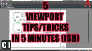 AutoCAD How to Create Viewports Quicker 5 Tips amp Tricks in 5 Minutes Almost [upl. by Sidon637]