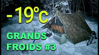 GRANDS FROIDS EP3  BIVOUAC HIVERNAL À 19° C 22°F  RANDONNÉE RAQUETTES amp ZPACKS DUPLEX  4K [upl. by Lertnom]