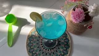 Blue Lagoon Mocktail Recipe  Curacao Mocktail [upl. by Nutsud]