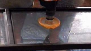 tempered glass drilling demo [upl. by Gabey]