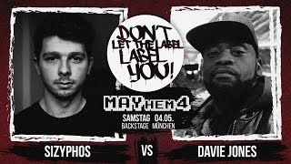 Sizyphos vs Davie Jones  DLTLLY RapBattle MAYhem4  München  2019 [upl. by Ylrebmyk]