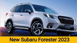 The New 2023 Subaru Forester Hybrid Full Review Details [upl. by Aronos]