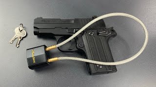 770 Master Lock Cable Gun Lock Picked FAST Model 99DSPT [upl. by Dnalro]