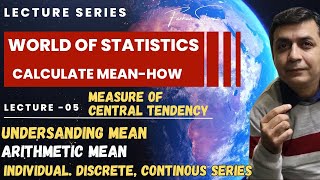 Lecture 5  Probabiility and Statistics  Measures of central tendency BBABCABCOMStatistics [upl. by Neelav283]