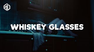 Morgan Wallen  Whiskey Glasses Lyrics Video [upl. by Esiuqram]