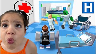 On s’échappe d’un hôpital avec un docteur fou Escape hospital obby Roblox [upl. by Grier]