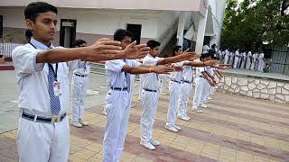 pt Mass PT By School  Best physical Exercise for school children exercises Ashirwadgajale [upl. by Seitz435]