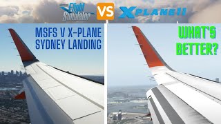 MSFS v XPlane 11 Comparison  Sydney Landing ULTRAREALISM Shorts [upl. by Ogeid]