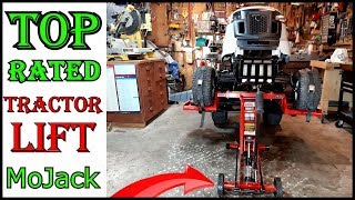 MoJack HDL 500 Lawn Tractor Lift Review  Must See How Good It Works [upl. by Farrel190]