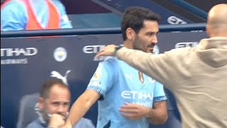 Ilkay Gundogan got Grand Welcome from Manchester City Fans on Entry during Manchester CityvsIpswich [upl. by Laing]