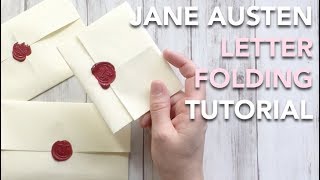 HOW TO fold a Regency Letter  Jane Austen style  TUTORIAL [upl. by Cris722]