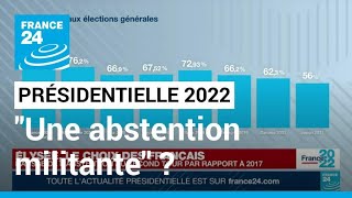 Présidentielle 2022  une quotabstention militantequot  • FRANCE 24 [upl. by Airad]