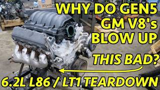 EXPLODED GM 62L LT1L86 Gen5 V8 Engine Teardown 2015 Escalade Catastrophic Failure Explained [upl. by Stutman]