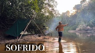 O RIO não estava pra PEIXE JANTA 1 hora da MADRUGADA SOFRIMENTO danado muito PEIXE no dia seguinte [upl. by Airad]