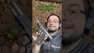 Teste 9mm vs 45acp na Melancia shorts [upl. by Gans]