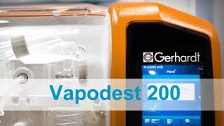 Vapodest 200  автоматична дистиляційна система Gerhardt Німеччина [upl. by Sacul]