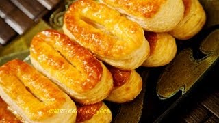 Zaban or shirini e zaban puff pastry recipe [upl. by Ycnay]