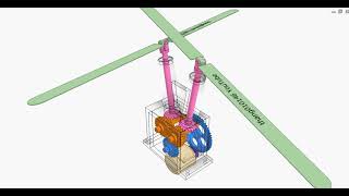 Gear box for intermeshing rotor helicopter [upl. by Thierry873]