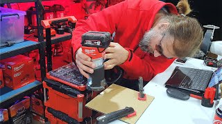 Perspex Cutting  Milwaukee M18 Laminate Trimmer Router [upl. by Arehsat]