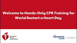 Learn HandsOnly CPR for World Restart A Heart Day [upl. by Emlynn]