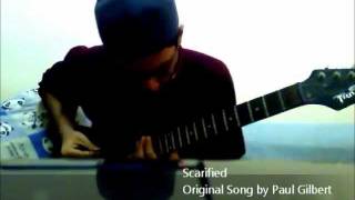 Shahir  Scarified Paul Gilbert Guitar Cover [upl. by Hanover]