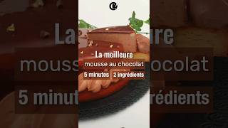 Mousse au chocolat en 5 minutes 2 ingrédients 😱🍫 [upl. by Corby14]