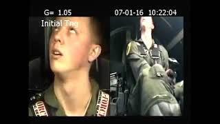 Pilot suffers gLoc during 7G Centrifuge Training [upl. by Linette974]