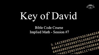 BIBLE CODE COURSE SESSION 7 [upl. by Veno]