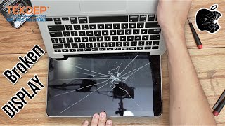 Broken Display Replacment Guide  2015 MacBook Pro 13” Retina A1502 [upl. by Aiekram]