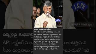 పెన్షన్ పై శుభవార్త చెప్పిన సీఎం cm ap apcm tdp [upl. by Anuayek]