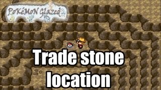 Pokemon Glazed  Earliest Trade stone location [upl. by Airebma887]