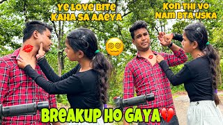 Lovebite 💋 prank on my girlfriend  prank gone extreme wrong ❌ yeh ronne lagi 😭 [upl. by Dwyer]