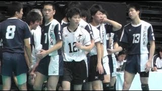 春高ﾊﾞﾚｰ 鎮西 熊本 vs とわの森三愛 北海道 男子3回戦 2013 [upl. by Perla]