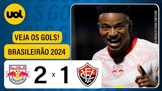 RED BULL BRAGANTINO 2 X 1 VITÓRIA  CAMPEONATO BRASILERIO 2024 VEJA OS GOLS [upl. by Jaala370]